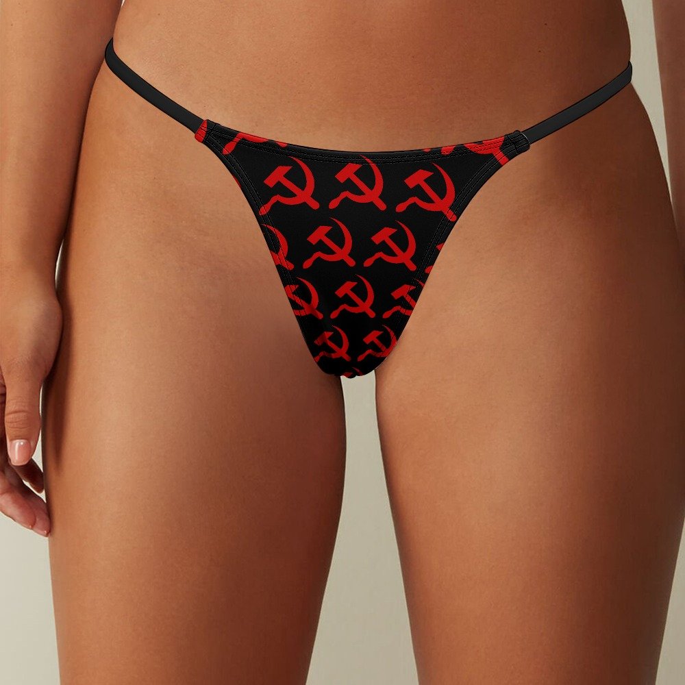 Communist Hammer and Sickle Thong Panties - Image 7