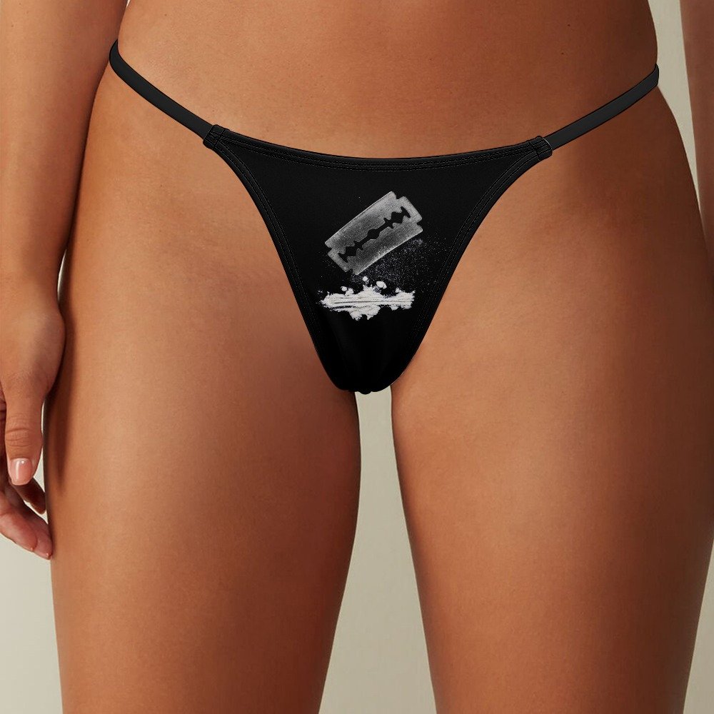 Razor Blade and Coke Thong Panties - Image 7