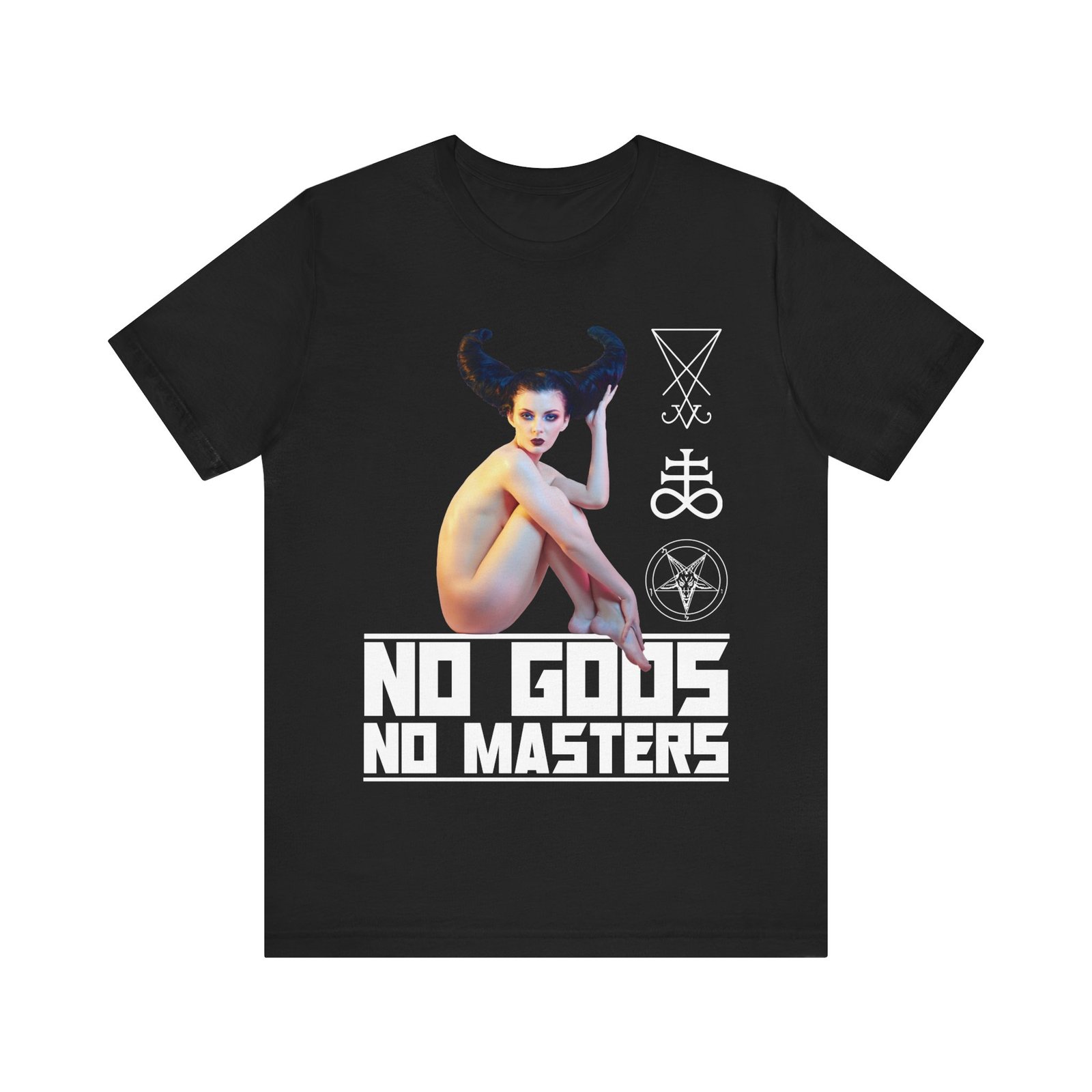 Sexy Devil Girl No Gods No Masters T-Shirt
