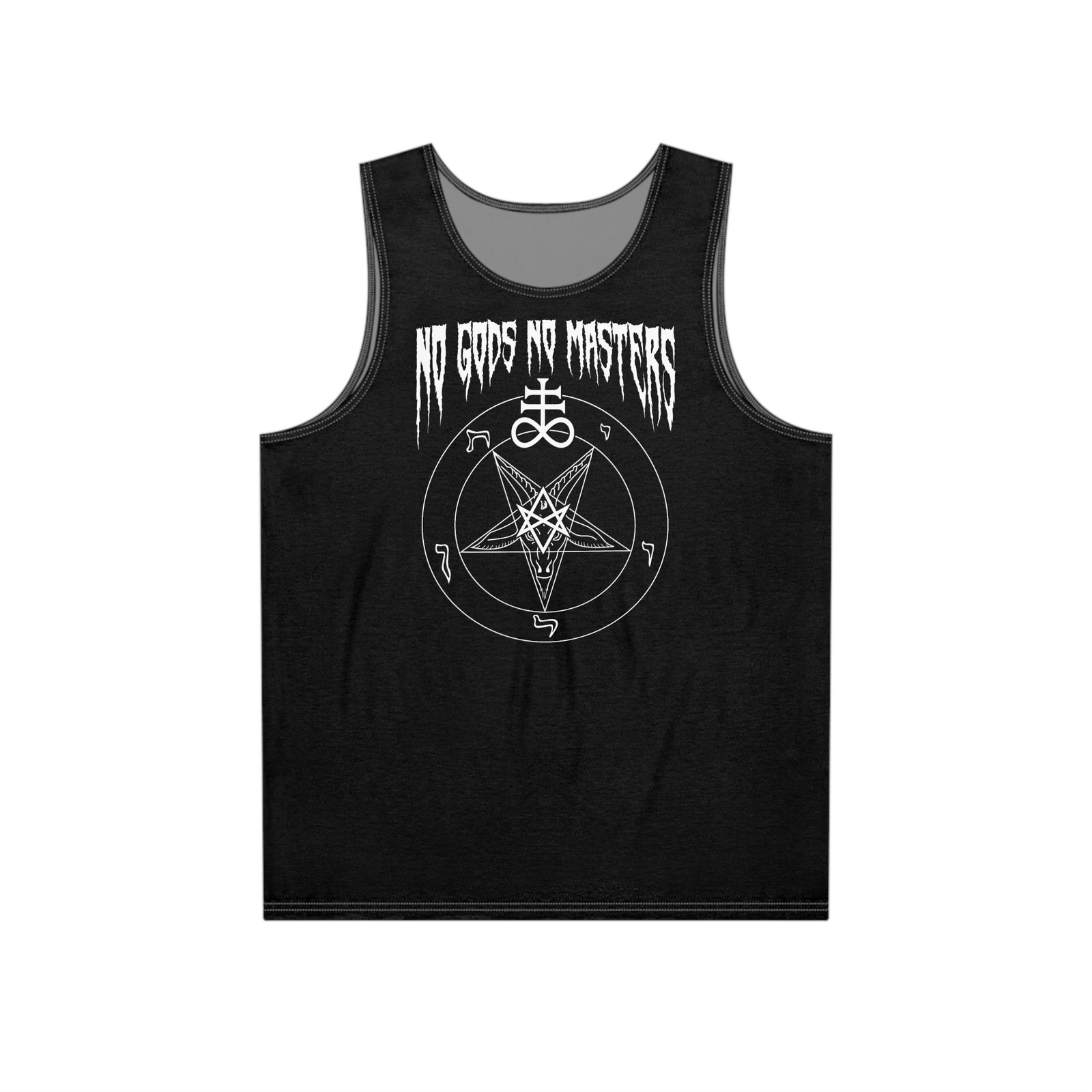 No Gods No Masters Satanic Baphomet Devil Tank Top