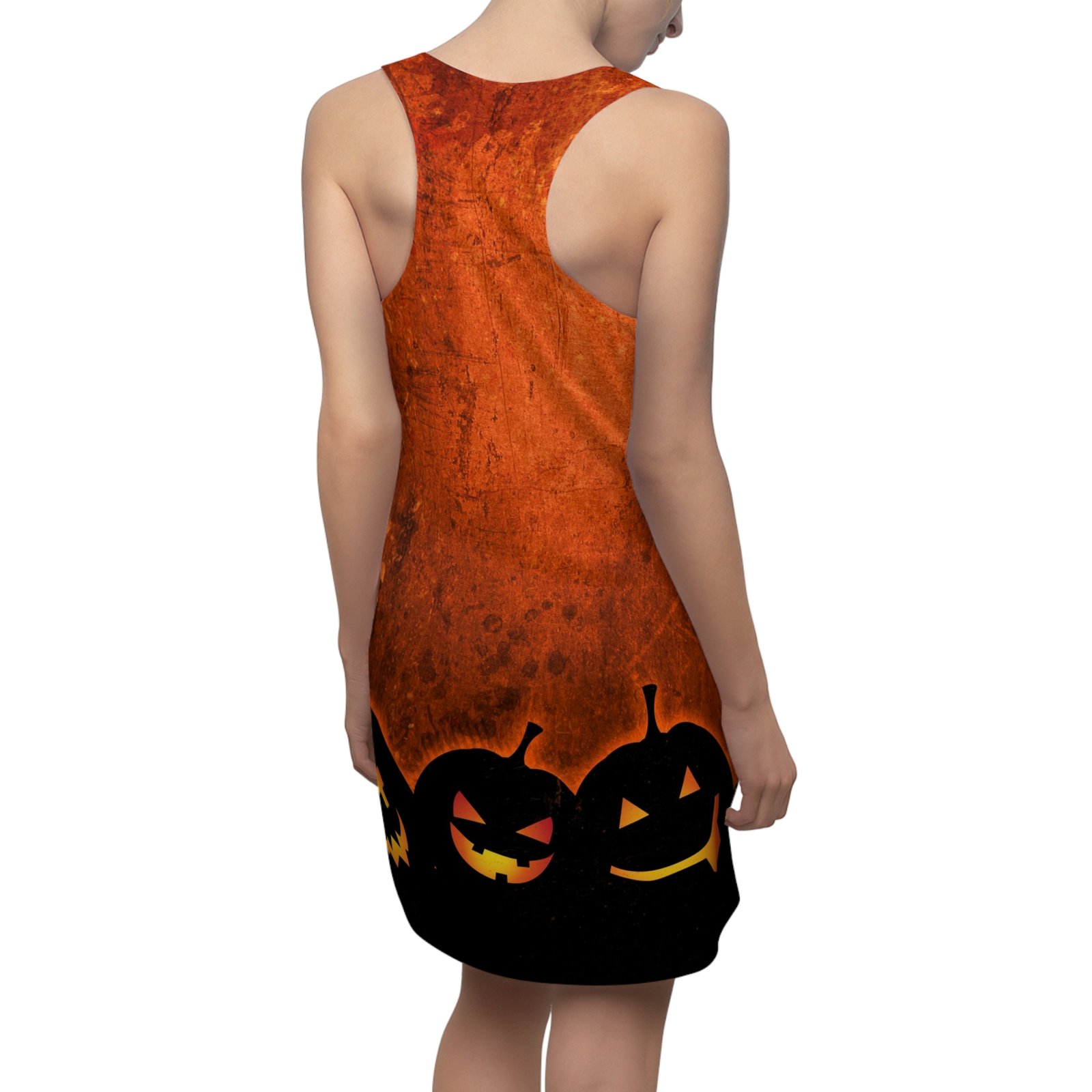 Halloween Pumpkin Patch Racerback Dress - Image 7
