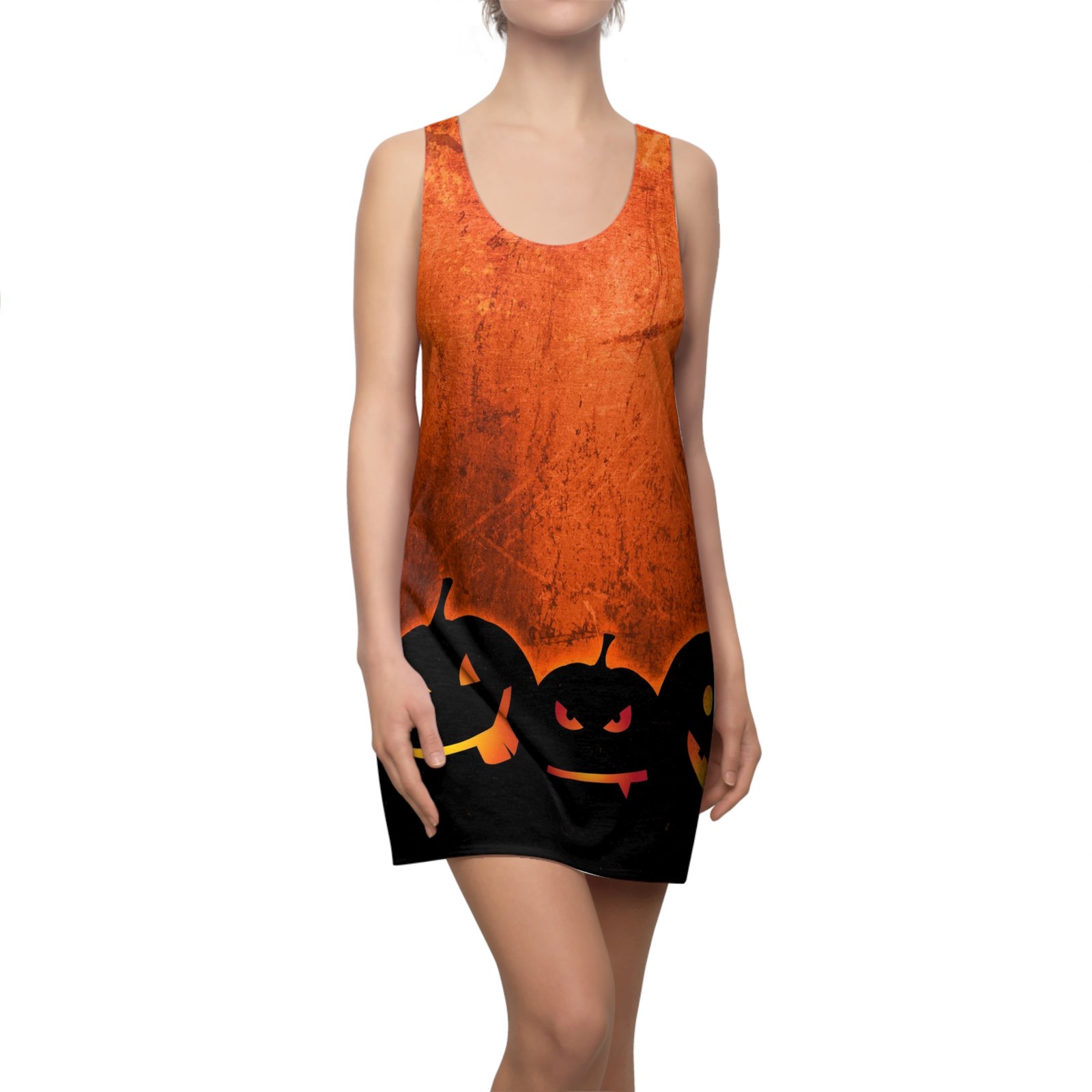 Halloween Pumpkin Patch Racerback Dress - Image 5