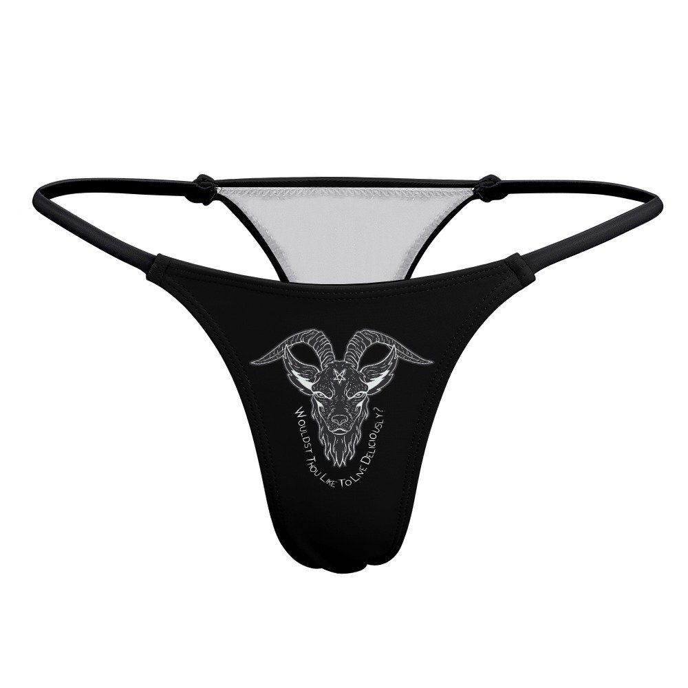 Baphomet Pentagram Thong Panties - Image 5