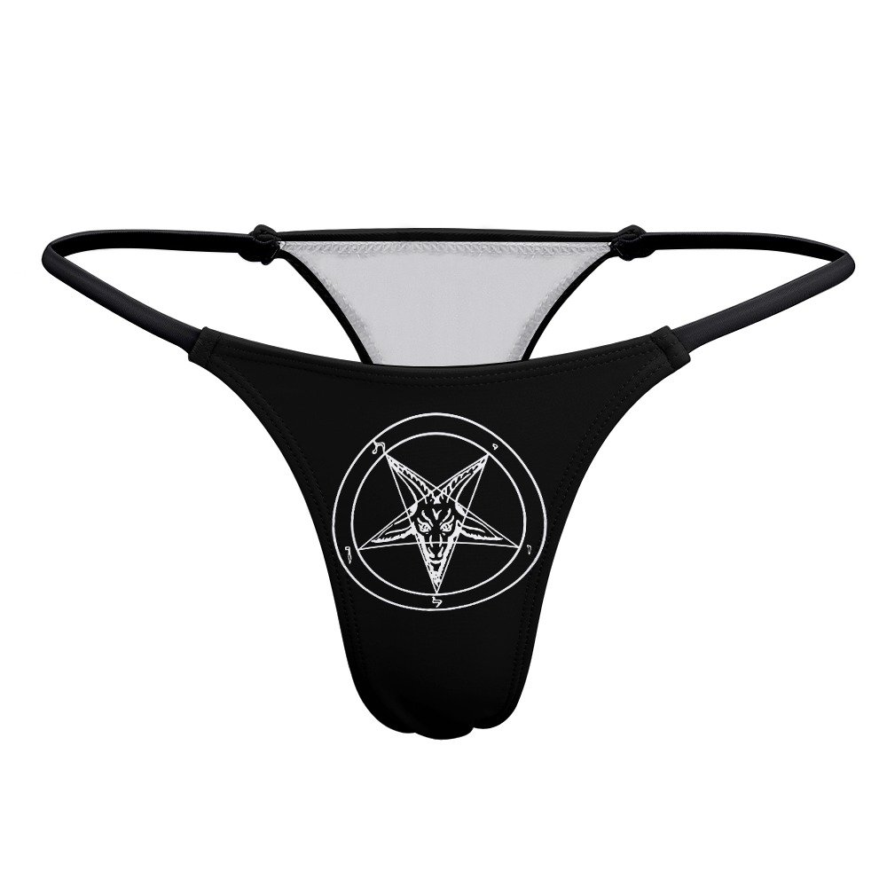 Baphomet Pentagram Thong Panties - Image 5