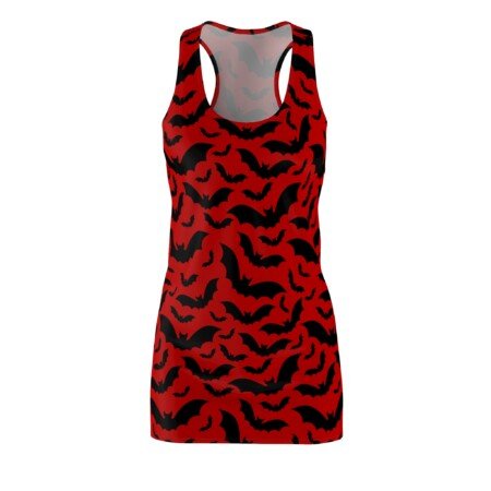 Crimson Bats Racerback Dress