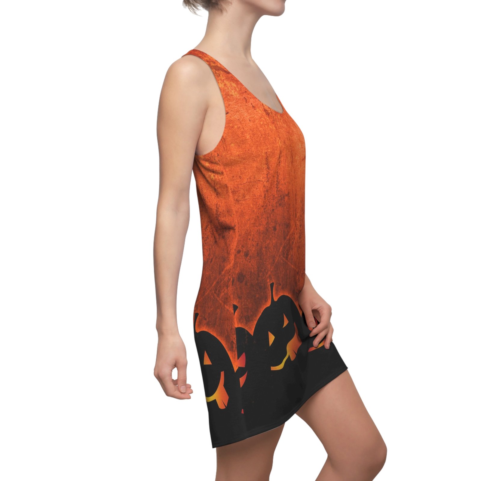 Halloween Pumpkin Patch Racerback Dress - Image 6