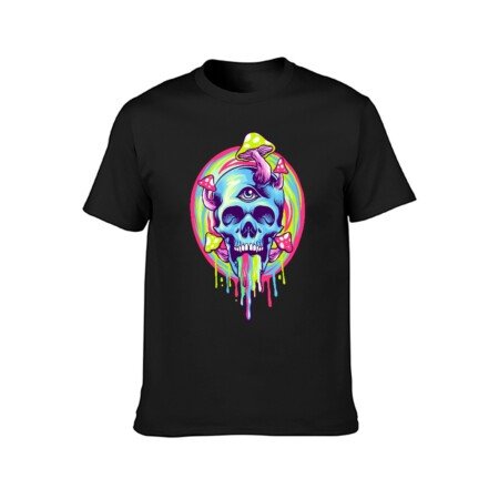 Psychedelic Mushroom Skull T-Shirt