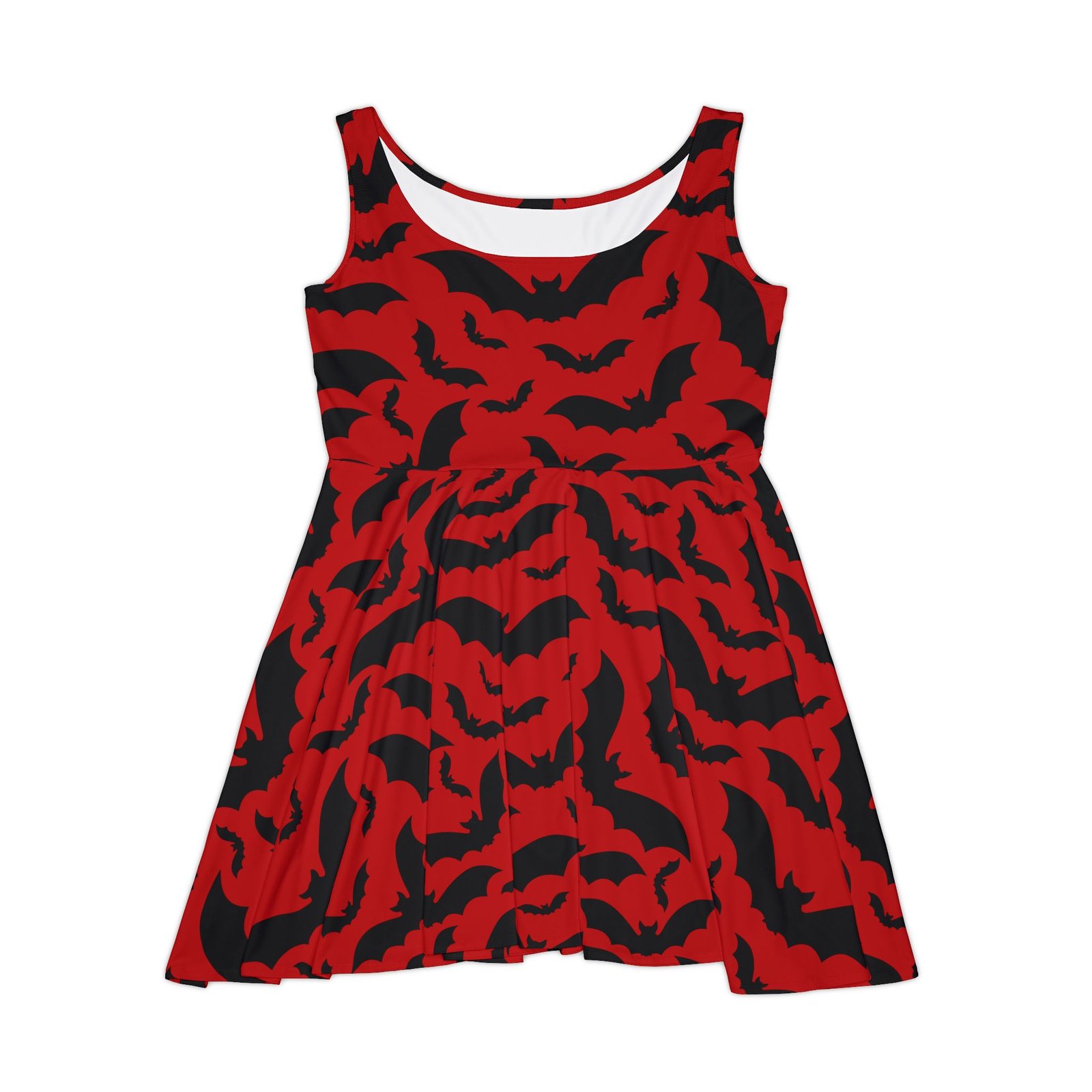 Crimson Bats Skater Dress
