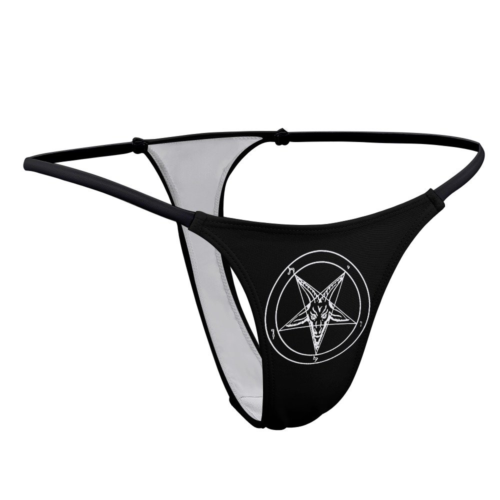 Baphomet Pentagram Thong Panties - Image 8