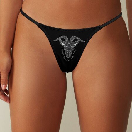 Baphomet Pentagram Thong Panties