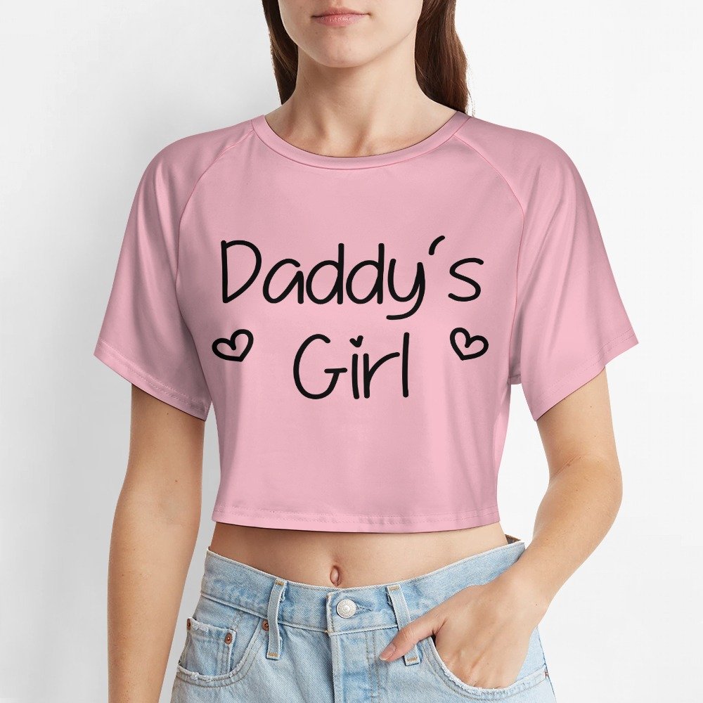 Daddy's Girl Heart Crop Top