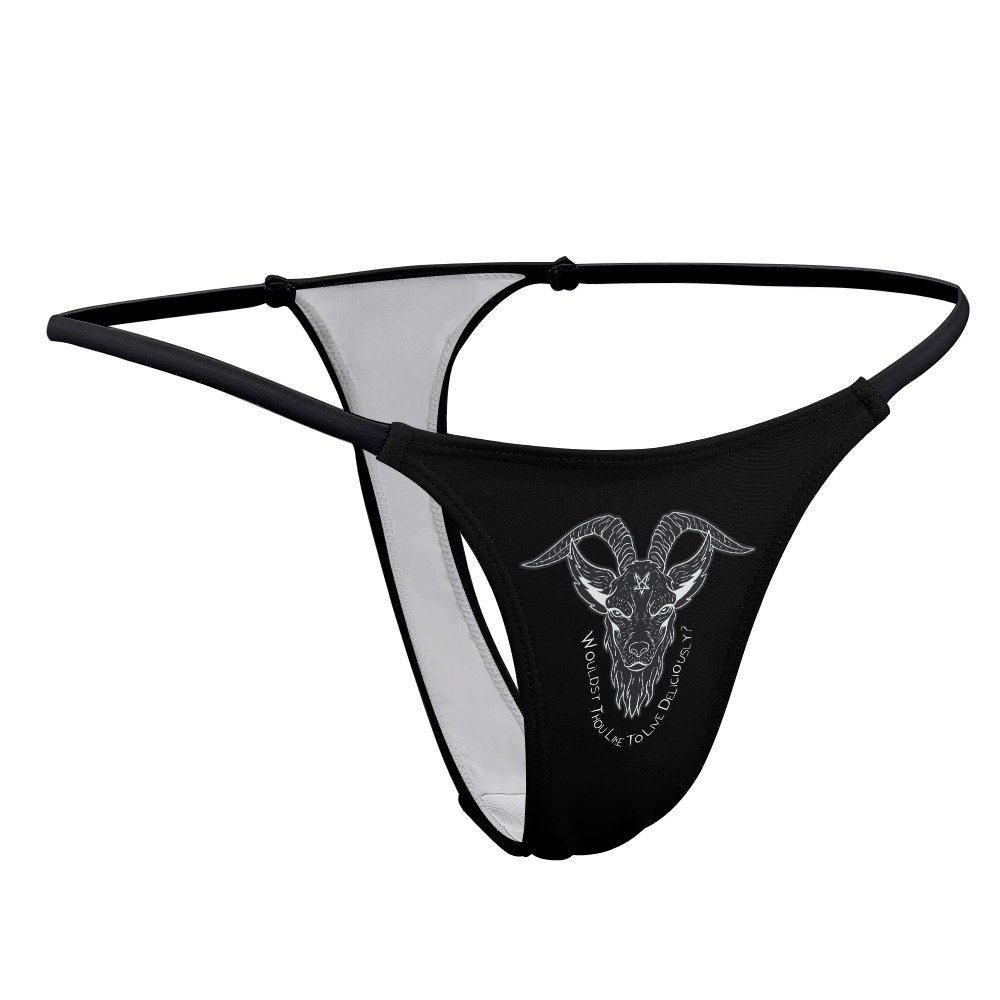 Baphomet Pentagram Thong Panties - Image 8